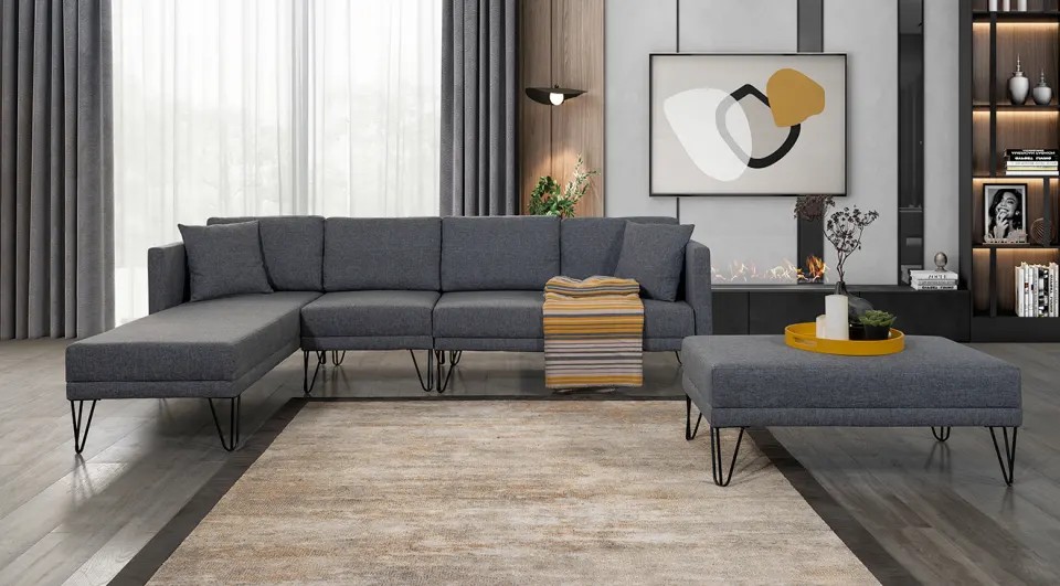 Volki Modern Corner Sofa Set