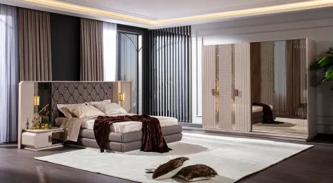 Almira Sliding Door Bedroom Set