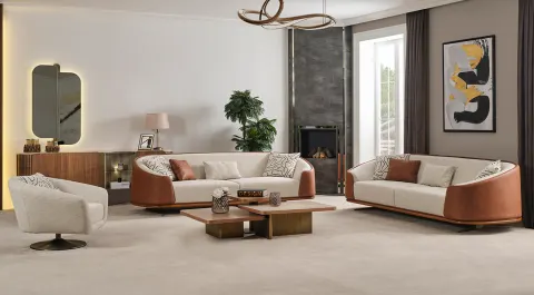 Bronze Modern Sofa Set