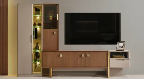 Gloria Ceviz Modern TV Unit