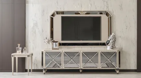 Picasso Cream TV Unit