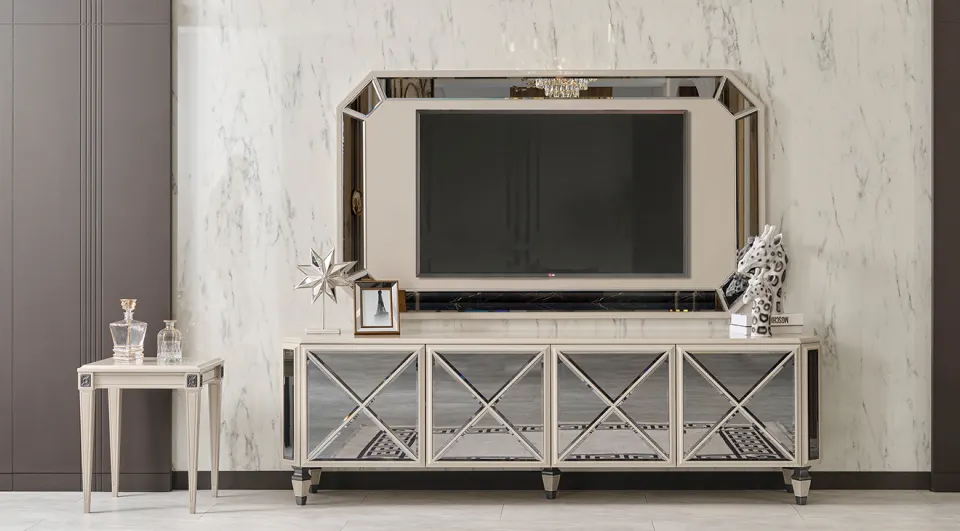 Picasso Cream TV Unit