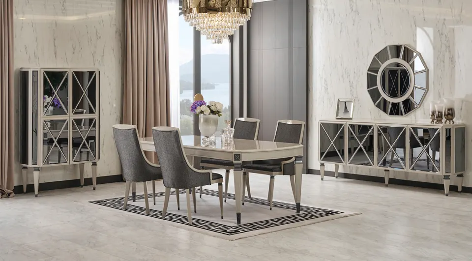 Picasso Cream Dining Room Set