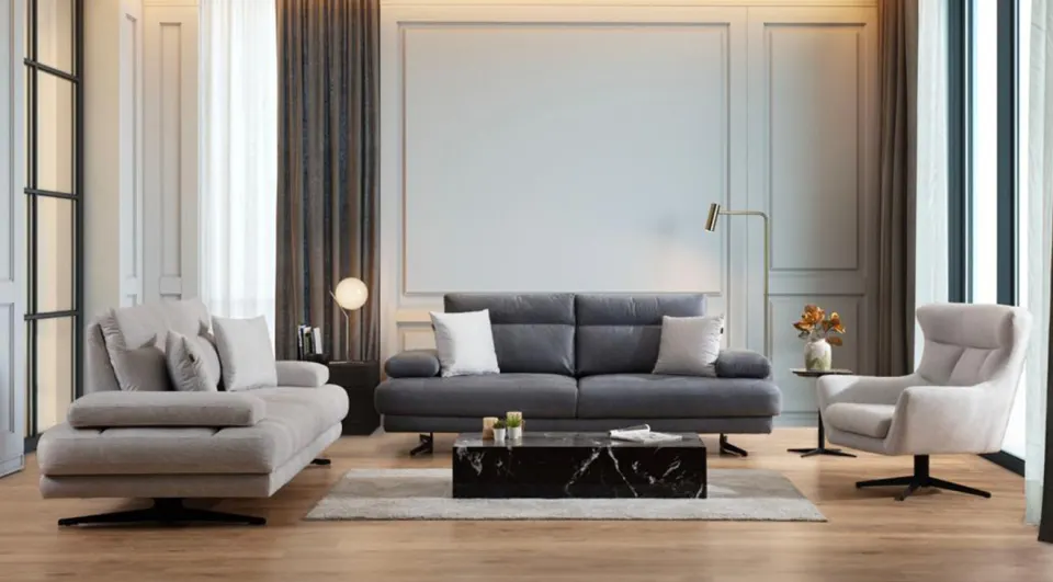 Milano USB Port Sofa Set 2
