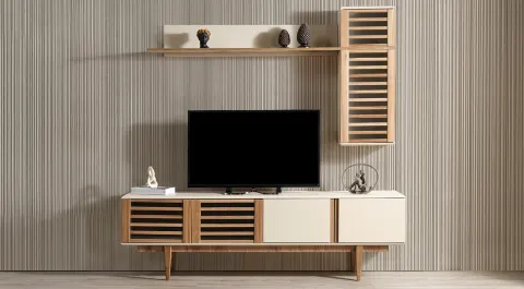 Linda Wooden Leg TV Unit