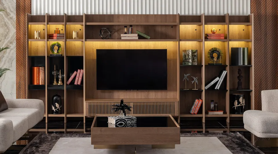 Lizbon Walnut Tv Unit