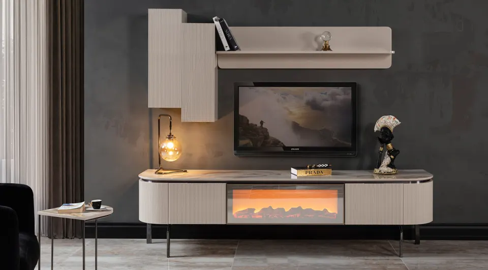 Ares Plus Fireplace TV Unit  