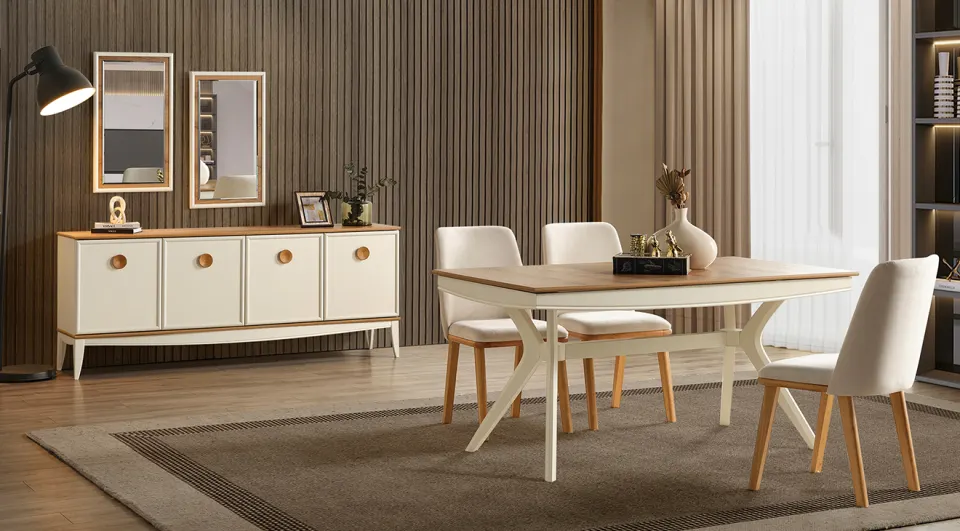 Silva Wooden Leg Dining Room Set