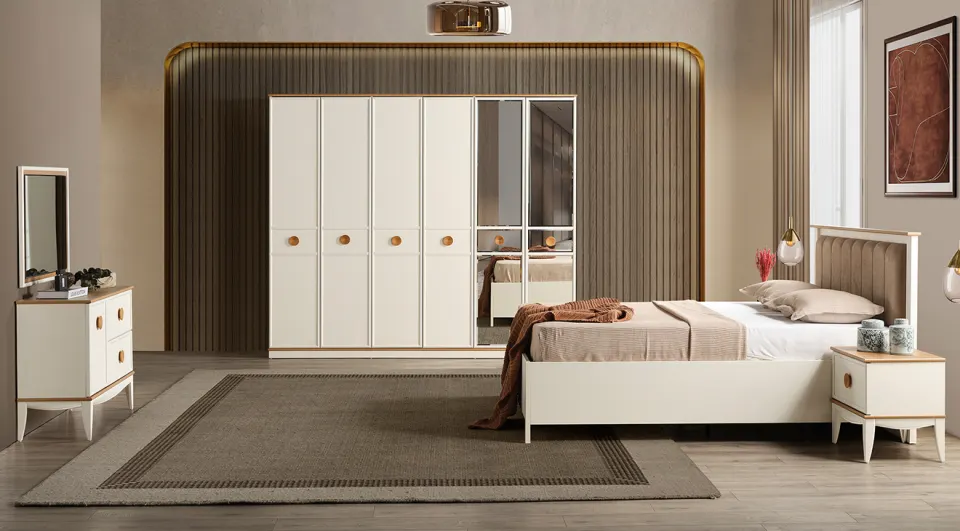 Silva 6-Door Modern Bedroom Set