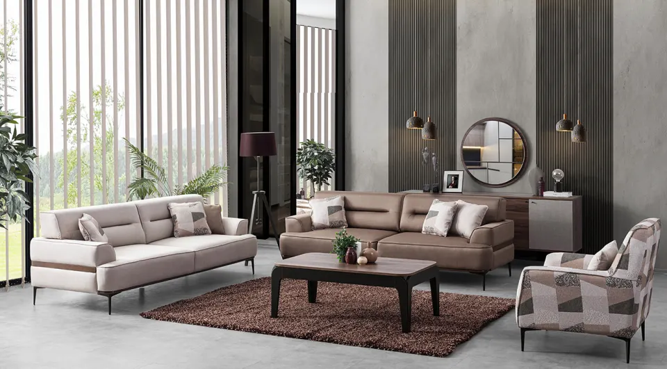 Marsala Modern Sofa Set