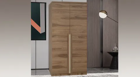 Asel Ceviz Double Door Cabinet