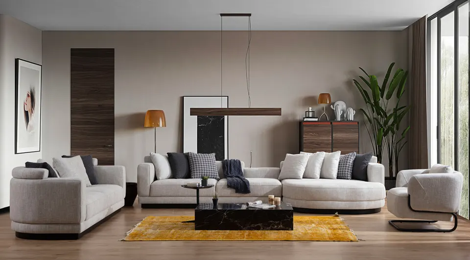 Picasso Corner Sofa Set with Sofa