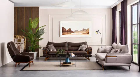 Napoli Modern Sofa Set with Bed