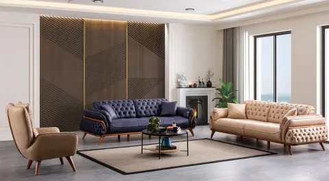 Nil Chester Sofa Set with Bed 2