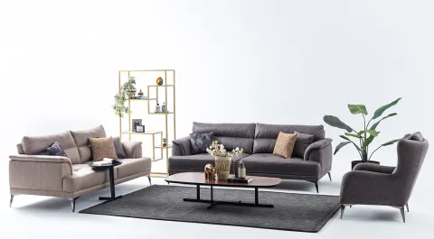 Vegas Nubuck Sofa Set