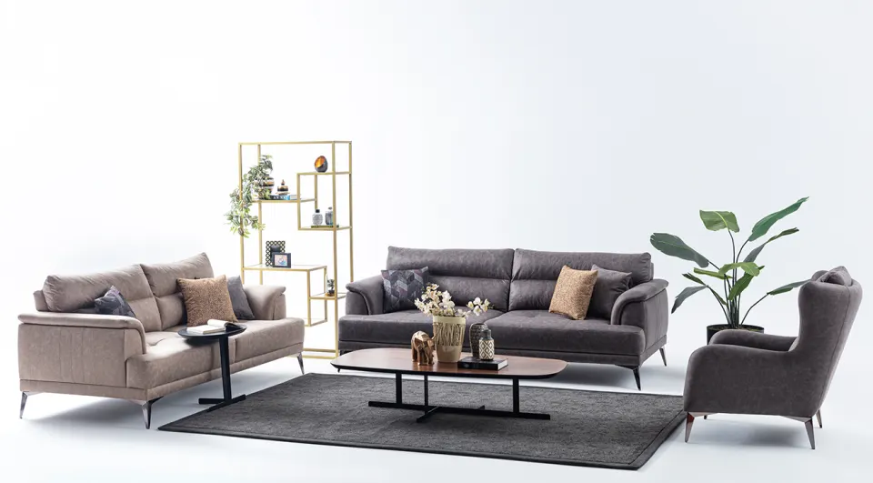 Vegas Nubuck Sofa Set