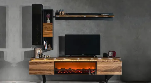 Greenwich Fireplace TV Unit