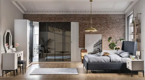 Mass Corner Wardrobe Bedroom Set