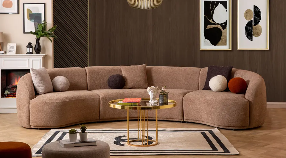 Elips Corner Sofa Set