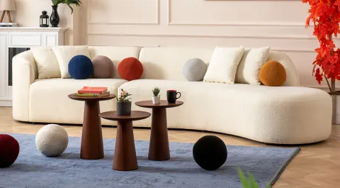 Elips Swan Corner Sofa Set