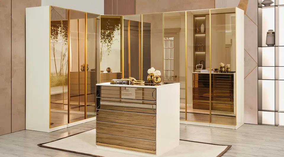 Gold Dressing Wardrobe