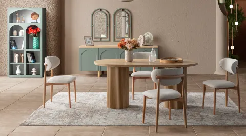 Siena Green Modern Dining Room Set