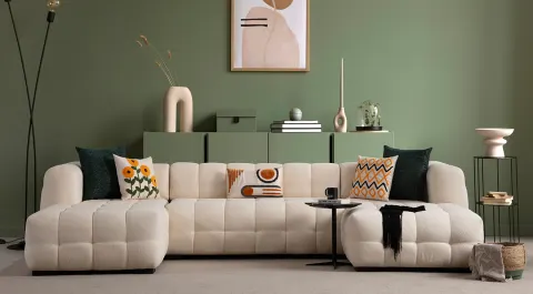 Estanze Modular U Corner Sofa Set