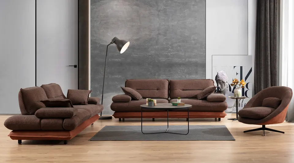 Gradient Model Bed Modern Sofa Set