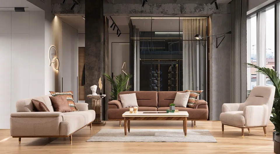Point Modern Sofa Set