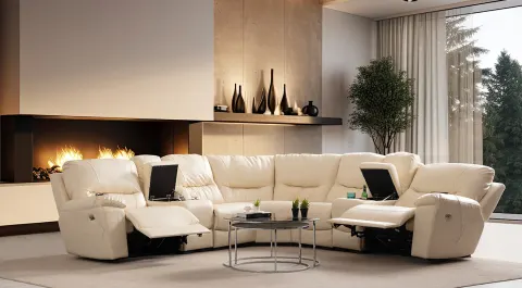Ravella Modern Corner Sofa Set
