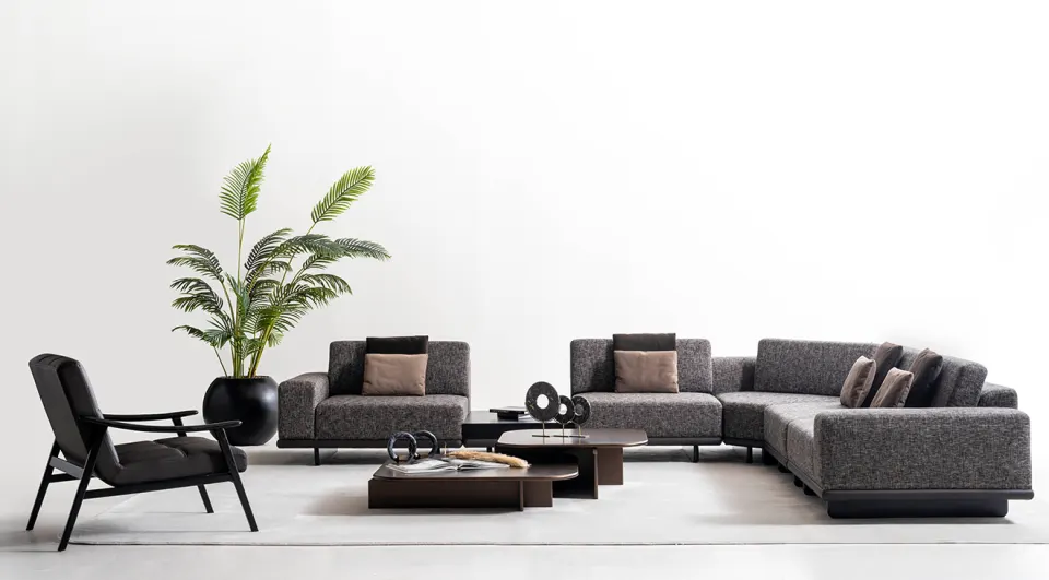 Exence Modern Corner Sofa Set