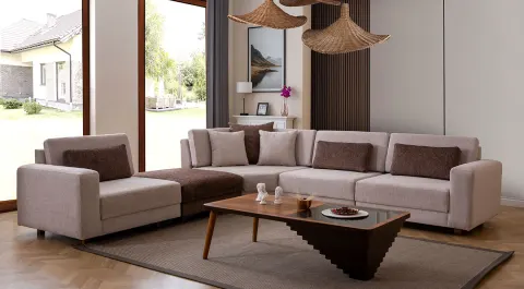 Padme Modern Corner Sofa Set
