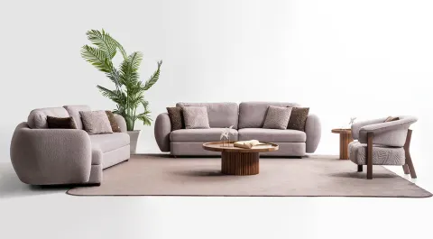 Luna Modern Sofa Set