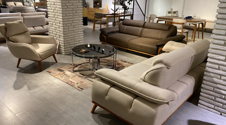 Fiesta Wooden Leg Sofa Set