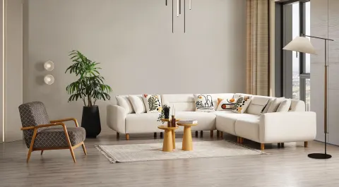 Buglem Maxi Bohemian Corner Sofa Set