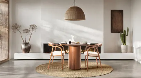 Forte Walnut Cafe Table Set | Mobilyamevime