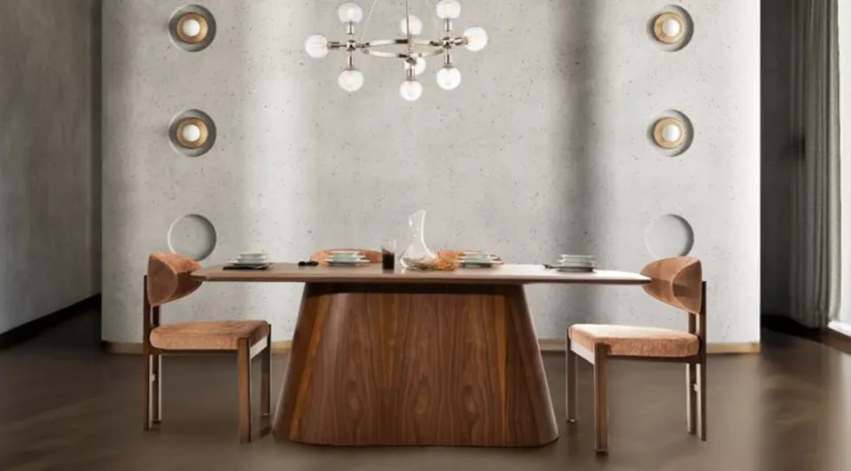 Montana Walnut Dining Table Set 
