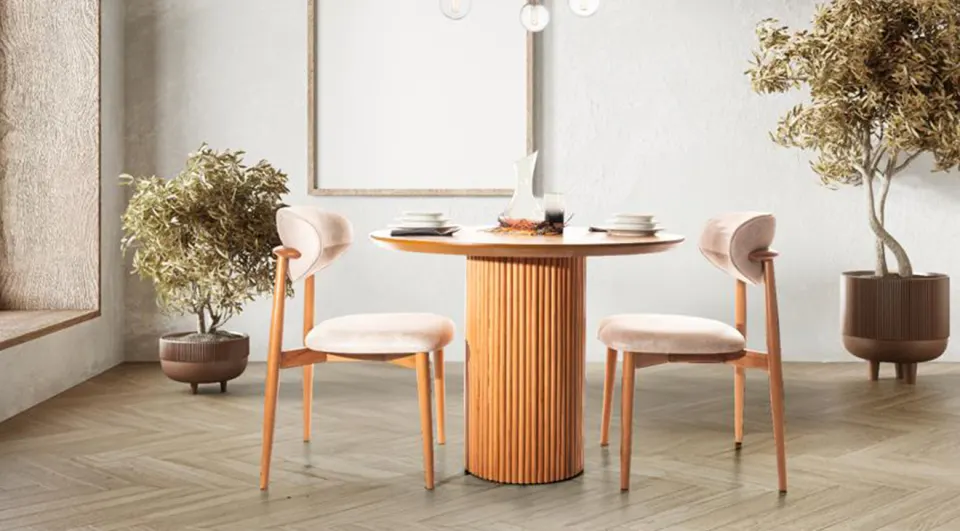 Tilia Walnut Cafe Table Set 