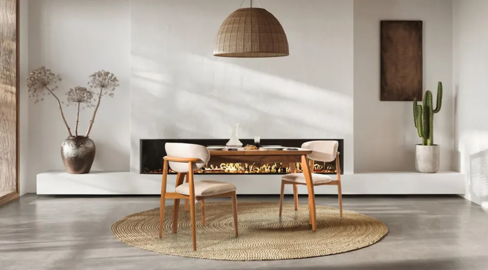 Vita Walnut Cafe Table Set 