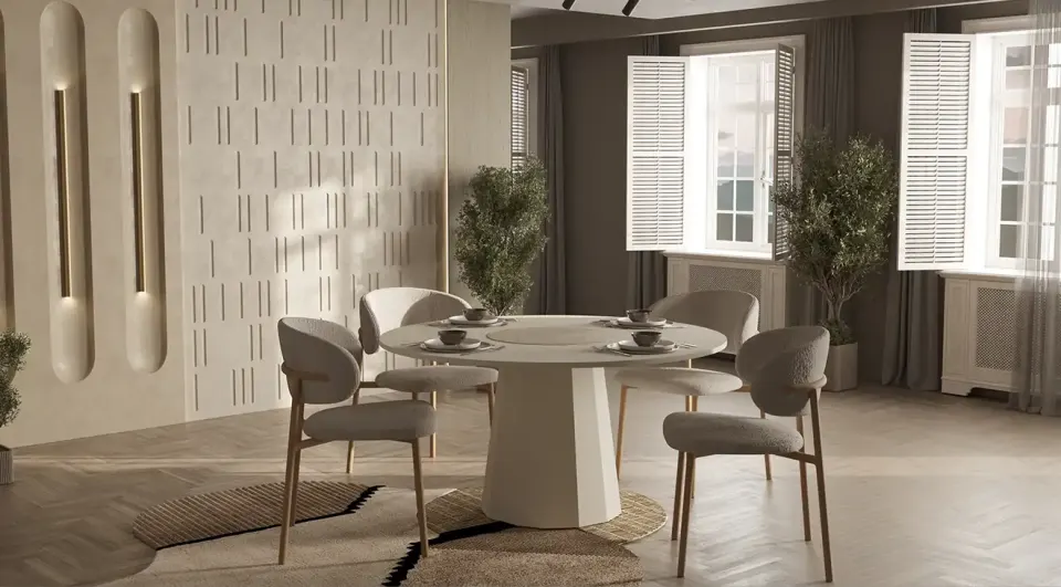 Arda Anthracite Dining Table 