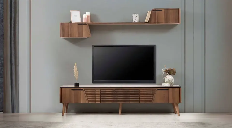  Hermes Walnut TV Unit