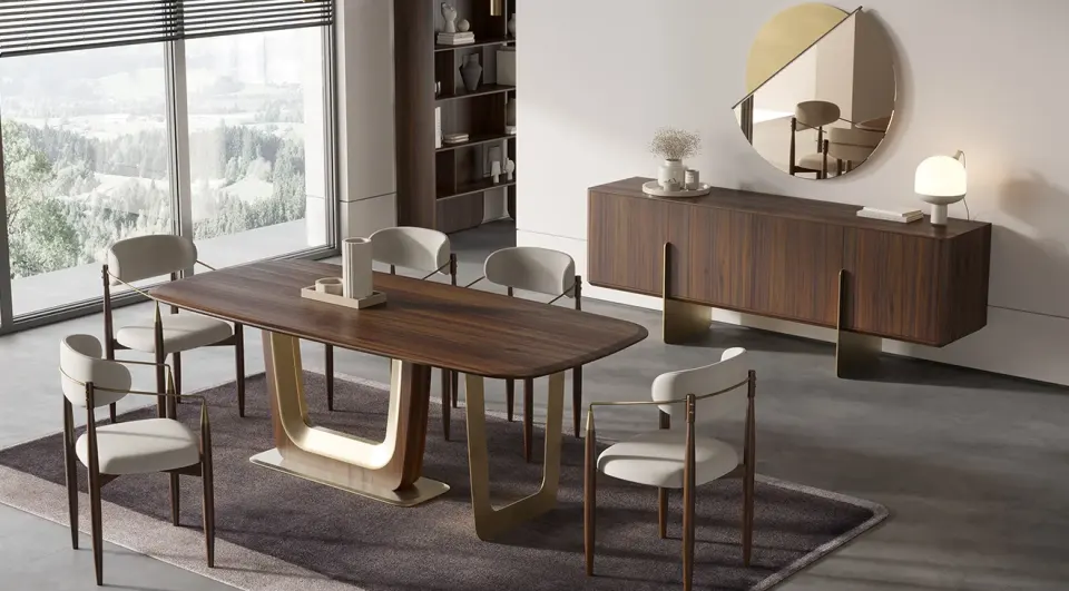 Sirius Walnut Dining Room Set