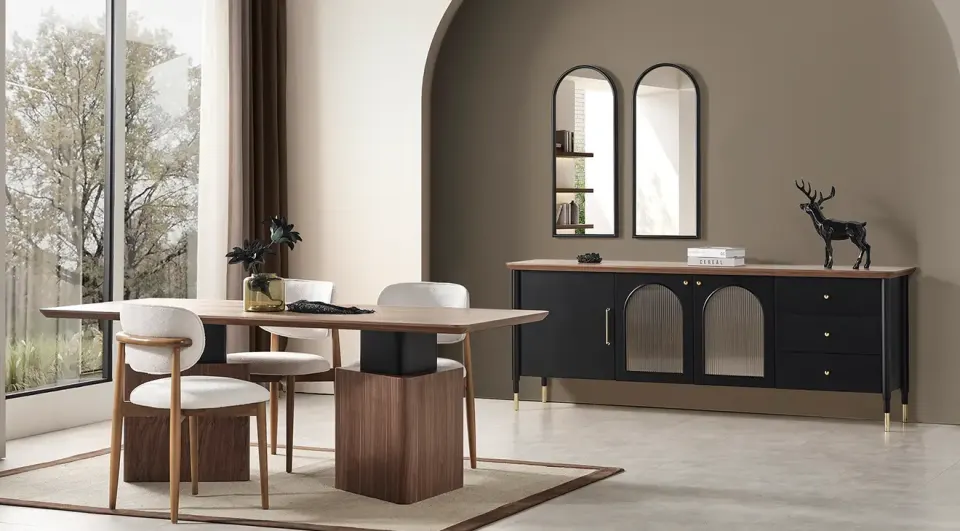 Yıldız Anthracite Dining Room Set 