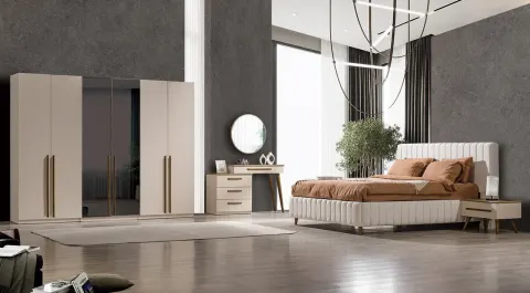 Eva 6 Door Modern Bedroom Set