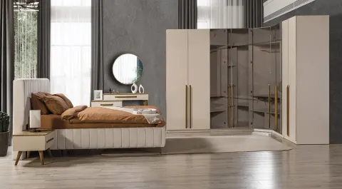 Eva Corner Wardrobe Bedroom Set