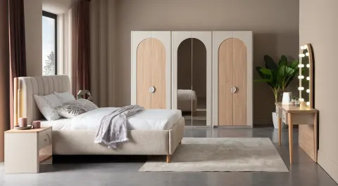 Milos 6-Door Bohemian Bedroom Set