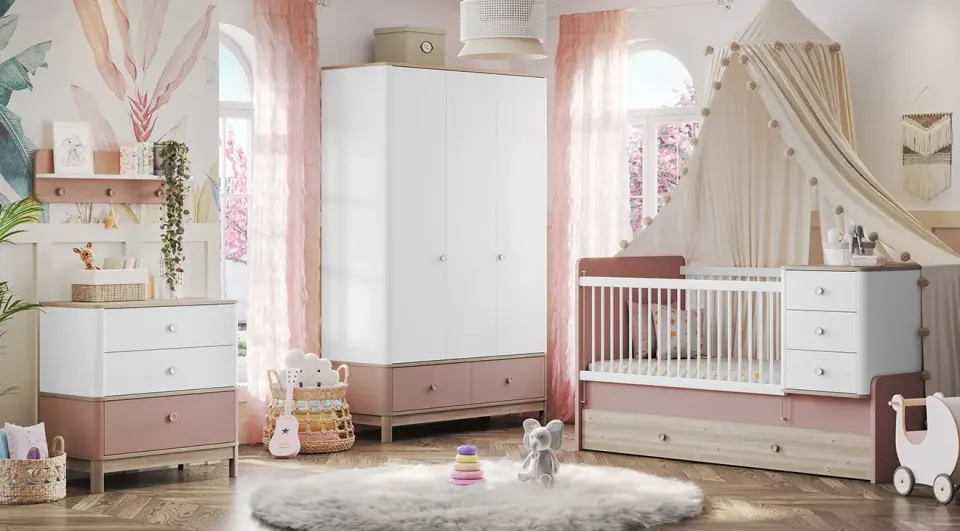 Bono Pink Baby Room Set