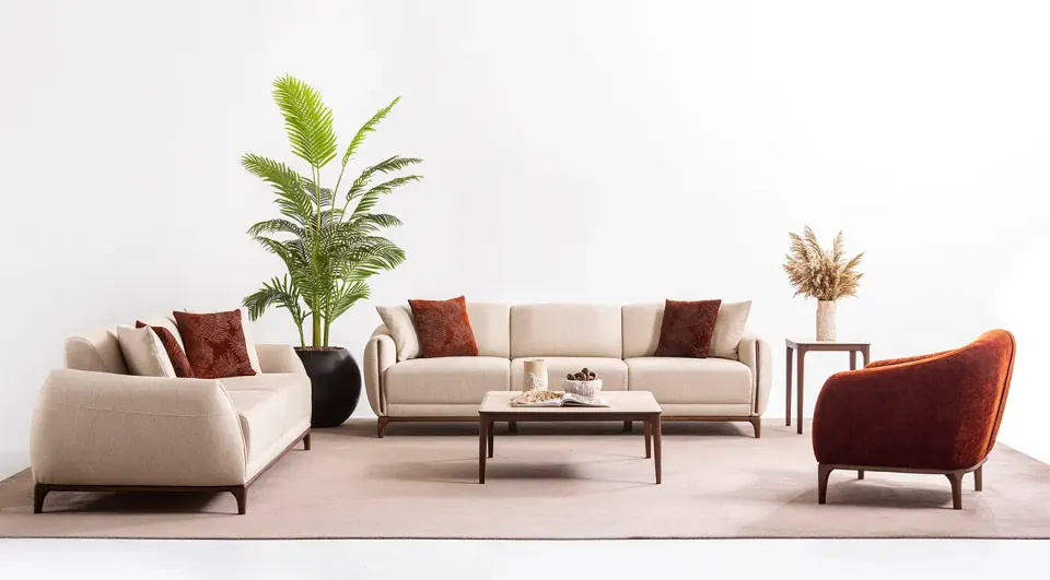 Long Modern Sofa Set