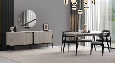 Monalisa Wooden Leg Dining Room Set