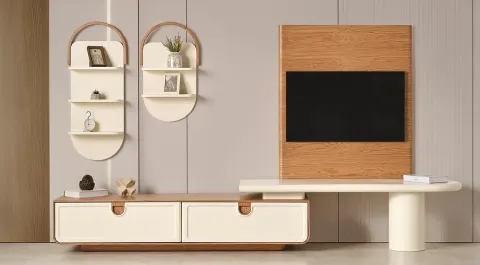 Capella Walnut TV Unit